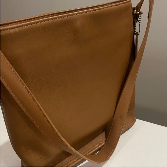 Coach Handbags - Vintage Coach Equestrian Crossbody Bag 9806 Brown Leather USA Made